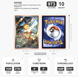 2025 Pokemon SV Prismatic Evolutions #173 Black Star Promo Eevee TAG 10 (973) - Image 4