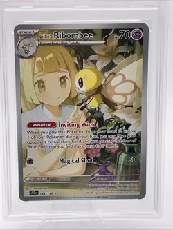 2025 POKEMON JTG EN-JOURNEY TOGETHER ILLUSTRATION RARE LILLIE'S RIBOMBEE PSA 10 - Image 2