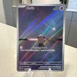 Pokemon Cleffa 202/197 SV03: Obsidian Flames Illustration Rare Holo Basic 30 HP - Image 1
