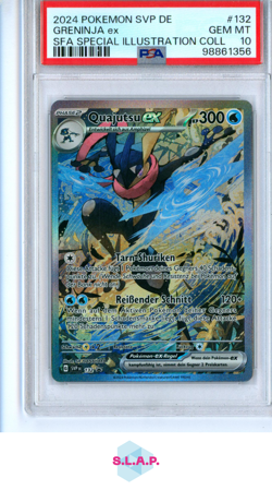 GRENINJA EX SFA SPEC ILL COLL POKEMON GER SVP DE-SV BLCK STR PRM 2024 132 PSA 10 - Image 1