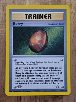 1st Edition Berry NEAR MINT - 99/111 Neo Genesis - Pokemon TCG 2000 WOTC - Image 2