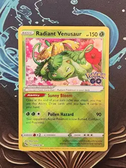 Radiant Venusaur 004/078 Pokemon GO Holo - Image 1