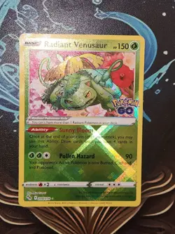 Radiant Venusaur 004/078 Pokemon GO Holo - Image 2