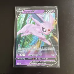 Espeon V SWSH201 Black Star Promos Holo Eeveelution Pokemon 2022 - Image 1