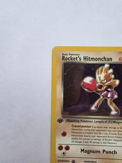 Pokemon TCG Rocket's Hitmonchan Gym Heroes 11/132 Holo 1st Edition Holo Rare - Image 4