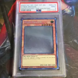PSA 9 MINT Cyber Dragon GFP2-EN178 Ghost Rare 1st Edition *9710 YUGIOH - Image 1