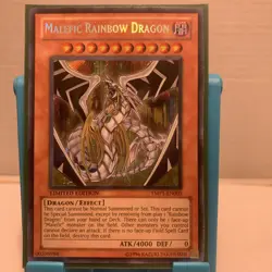 Malefic Rainbow Dragon - Secret Rare - YMP1-EN005 - Limited Edition - Image 1