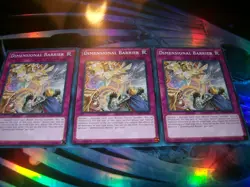 3x Dimensional Barrier 1st Edition Common SDCH-EN035 Yu-Gi-Oh! - Image 1