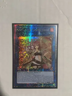 Yugioh Hiita the Fire Charmer, Ablaze - RA04-EN074 - Quarter Century Secret Rare - Image 1