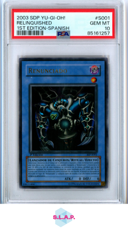 RELINQUISHED KONAMI / YUGIOH BIP-S001 2003 STRTER DECK PEGASUS SR SPANISH PSA 10 - Image 1