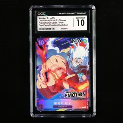CGC 10 GEM MINT 2024 One Piece CHN Monkey D. Luffy P-041 P - Image 2