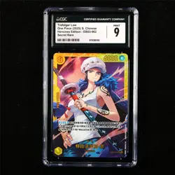 CGC 9 MINT 2025 One Piece CHN Trafalgar Law EB03-062 Secret Rare - Image 1