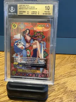One Piece CCG Boa Hancock Azure Sea's Seven SP OP14-112 BGS 10 Pristine - Image 1