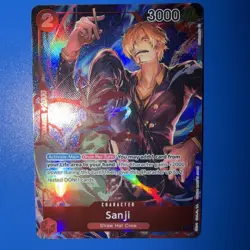 One Piece Sanji (Parallel) (OP01-013/284) OP01 Romance Dawn NM FOIL - Image 1