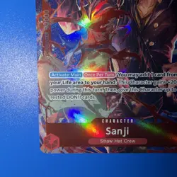 One Piece Sanji (Parallel) (OP01-013/284) OP01 Romance Dawn NM FOIL - Image 5