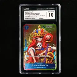 CGC 10 GEM MINT 2023 One Piece JPN Monkey D. Luffy P-043 P - Image 2