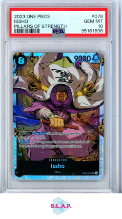 ISSHO BANDAI / ONE PIECE OP03-078 2023 PILLARS OF STRENGTH SR ENGLISCH PSA 10 - Image 1