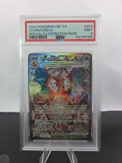 2023 POKEMON OBF EN-OBSIDIAN FLAMES SPECIAL ILLUSTRATION RARE CHARIZARD PSA 9 - Image 1