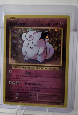 ​Clefairy: 2016 Pokemon XY Evolutions Clefairy 63/108 Rare Holo - Image 1