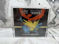 Pokemon TCG: Hidden Fates Elite Trainer Box SEALED W/ Magnetic Lid Acrylic Case 820650804731 - Image 1