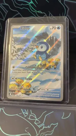 Pokemon Piplup Full Art Illustration Rare Holo : Phantasmal Flames 098/094 NM - Image 1