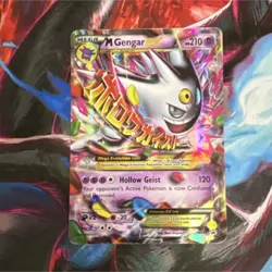 Pokemon M Gengar EX XY166 Promo Full Art Holo Card XY English - Image 1