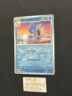 Pokemon ENGLISH - 151 - Wartortle - 008/165 - Reverse Holo - M/NM - Image 4