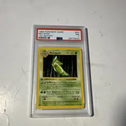 Pokemon Metapod PSA 7 Base Set Shadowless 1st Edition 054/102 1999 English - Image 1