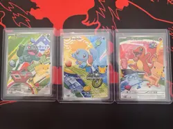 Pokemon 30th First Partner Kanto Starters Bulbasaur, Charmander, Squirtle - Image 1