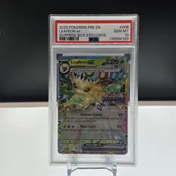 Leafeon ex #006/131 Prismatic Evolutions Surprise Box Stamped Promo - PSA 10 Gem - Image 1