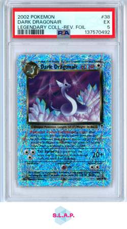 DARK DRAGONAIR LEGENDARY COLL.-REV. FOIL POKEMON LEGENDARY COLL 2002 38 PSA 5 - Image 1