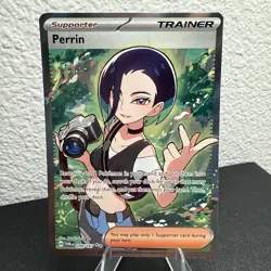 Perrin 209/167 Ultra Rare Twilight Masquerade Full Art Trainer Pokemon Mint - Image 1