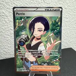 Perrin 209/167 Ultra Rare Twilight Masquerade Full Art Trainer Pokemon Mint - Image 4