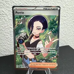 Perrin 209/167 Ultra Rare Twilight Masquerade Full Art Trainer Pokemon Mint - Image 5