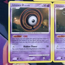 Pokemon Cards Unown Card Lot (5) - Secret Wonders LP - Image 4