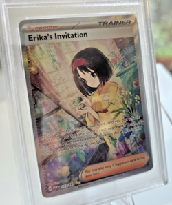 Pokemon Erika's Invitation 203/165 Special Illustration Rare 2023 PSA Graded 9 - Image 2
