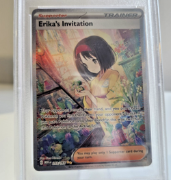 Pokemon Erika's Invitation 203/165 Special Illustration Rare 2023 PSA Graded 9 - Image 3