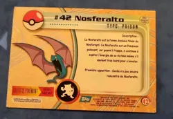 Carte Pokemon Nosferalto #42 Topps TV Animation Edition - Image 2