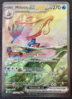 Pokemon TCG Milotic Ex 237 SIR SV: Surging Sparks NM/Single - Image 1