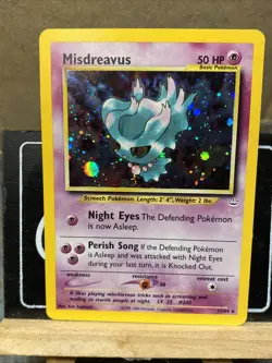 Pokemon Misdreavus Double Holo Neo Revelation 11/64 - Image 1