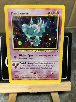 Pokemon Misdreavus Double Holo Neo Revelation 11/64 - Image 2