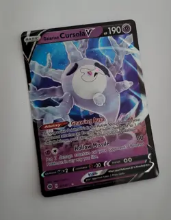 Pokemon Galarian Cursola V 021/073 Champions Path Full Art Holo 2020 TCG ENG - Image 1