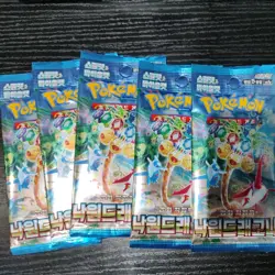 5x Pokemon Paradise Dragona (SV7a) (Surging Sparks) | Sealed Korean Booster Pack - Image 1