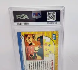 1999 Topps Pokemon Movie Edition C'mon We Need Help #53 Pikachu's Vacation PSA 8 - Image 4