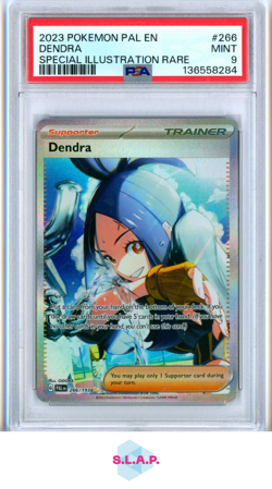 DENDRA SPECI4L ILLUSTRATION RARE POKEMON PAL EN-PALDEA EVOLVED 2023 266 PSA 9 - Image 1