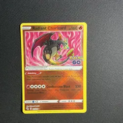 Radiant Charizard Radiant Rare Pokemon GO 011/078 NM - Image 1