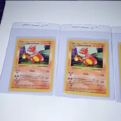Pokemon Charmeleon Base Set 24/102 Lot of 3 SHADOWLESS - Image 4