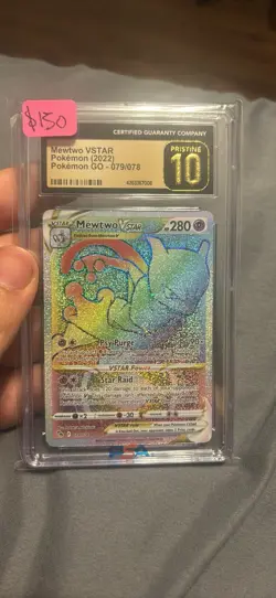 Mewtwo VSTAR (Secret) 079/078 Pokemon GO Holo CGC Pristine 10! - Image 1