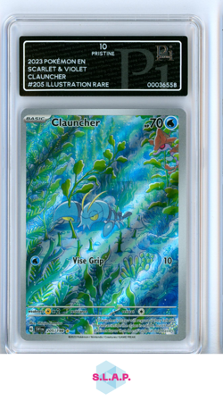 CLAUNCHER POKEMON SVI 205 2023 SCARLET & VIOLET FOIL ENGLISCH PI 10 PRISTINE - Image 1