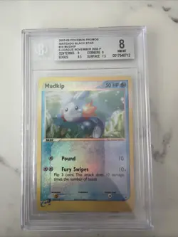 Mudkip 010 Black Star Promo Ereader League Pokemon Card 2003 BGS 8 - Image 1